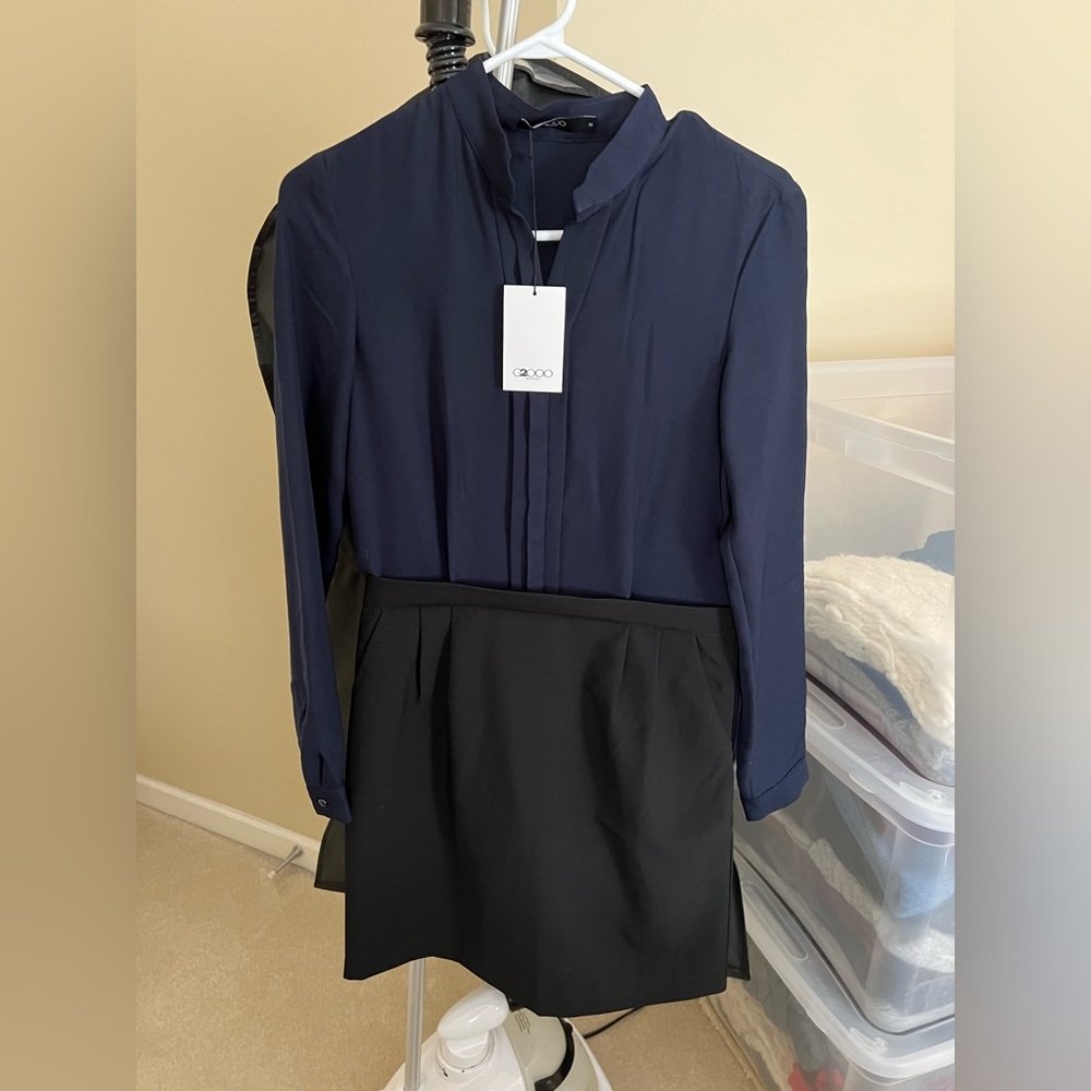 One Piece Mock 2 Piece Dress